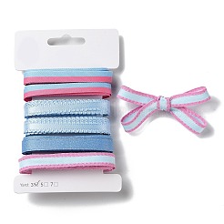 18 Yards 6 Styles Polyester Ribbon&nbsp;SRIB-Q022-C02