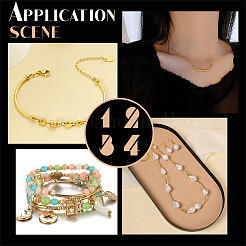220Pcs 4 Styles Brass Smooth Curved Tube Beads&nbsp;KK-AR0004-49