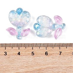 Transparent Epoxy Resin Flower Decoden Cabochons&nbsp;CRES-M034-01B