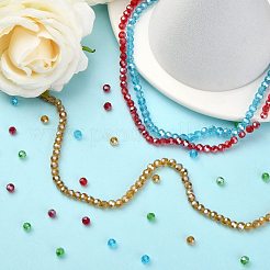 Electroplate Glass Bead Strands&nbsp;EGLA-R015-4mm-M