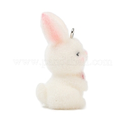 Animal Flocking Opaque Resin Pendants&nbsp;RESI-I353-01P-06