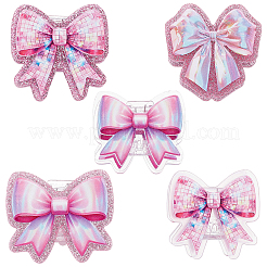5Pcs 5 Styles Acrylic Bowknot Clip&nbsp;HJEW-SP0001-65