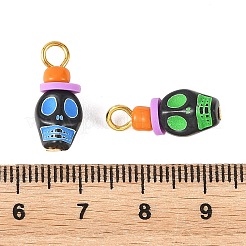 Opaque Acrylic & Handmade Polymer Clay Pendants&nbsp;PALLOY-JF05968-01