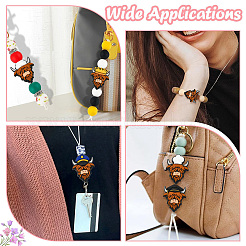 14Pcs 7 Styles Cattle Food Grade Silicone Focal Beads&nbsp;SIL-CJ0003-11