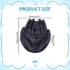 Hand Shaped Resin Jewelry Trays for Trinkets&nbsp;ODIS-WH0043-331B