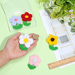 5Pcs 5 Colors Handmade Wool Felt Ornament&nbsp;DIY-PH0034-68