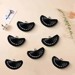 16Pcs 1-Hole Handmade Imitation Leather Shank Buttons&nbsp;BUTT-CL0001-02