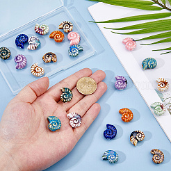 24Pcs 12 Colors Handmade Porcelain Beads&nbsp;PORC-DC0001-11