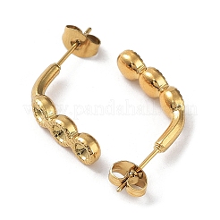 Ion Plating(IP) 304 Stainless Steel Stud Earrings Findings&nbsp;STAS-M323-08G
