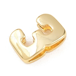Number 3 Brass Beads&nbsp;KK-B167-B167-26G-03