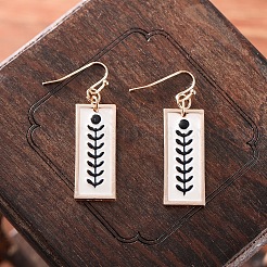 Zinc Alloy Enamel Dangle Earrings&nbsp;FS-WGB12D1-01