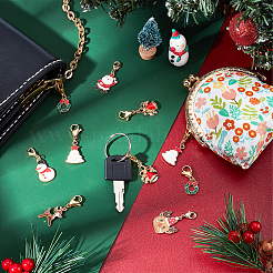 28Pcs 7 Style Christmas Theme Alloy Enamel Pendants&nbsp;HJEW-GA0001-15