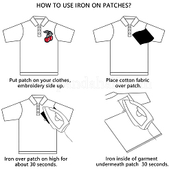 30Pcs Computerized Embroidery Cloth Iron on/Sew on Patches&nbsp;PATC-CY0001-23