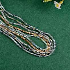 5 strands 5 Colors Electroplate Glass Beads Strands&nbsp;EGLA-SZ0001-16