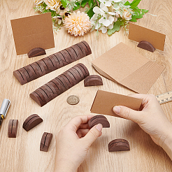 30Pcs Half Round Wood Place Cards Base&nbsp;AJEW-PH0008-18