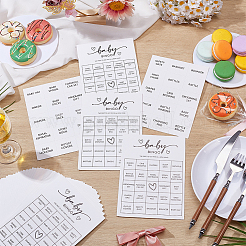 32Pcs Baby Baptism Party Shower Games Cards for Guests&nbsp;AJEW-WH0596-549