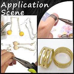 6Pcs 3 Styles Brass Rings&nbsp;FIND-SC0010-81