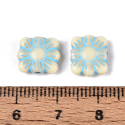 Painted Opaque Acrylic Beads&nbsp;OACR-T029-02Q