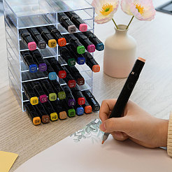 Acrylic Marker Pen Storage Box&nbsp;AJEW-WH0609-751
