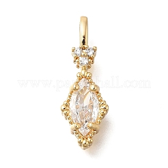 Brass Glass Pendants&nbsp;KK-U061-20G-M
