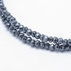 Electroplate Glass Beads Strands&nbsp;EGLA-J144-FR-A04