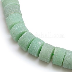 Natural Frosted Gemstone Green Aventurine Beads Strands&nbsp;G-L158-02