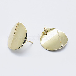Brass Stud Earring Findings&nbsp;LS-KK-G331-20G-NF