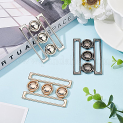 3Sets 3 Colors Zinc Alloy Side Release Buckles&nbsp;FIND-BC0002-44