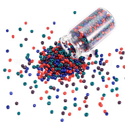 Opaque Glass Round Seed Beads&nbsp;GLAA-TAC0025-07A-08