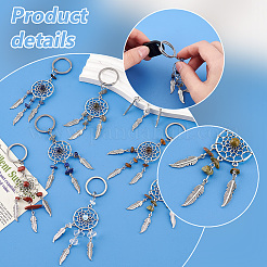 Natural & Synthetic Gemstone Keychain&nbsp;KEYC-PH0002-01