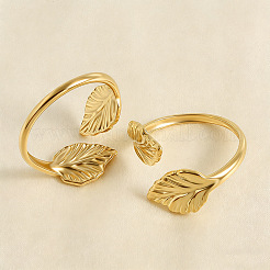304 Stainless Steel Cuff Open Rings for Women&nbsp;OJ6266-2