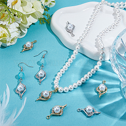 60Pcs 2 Colors Alloy Rhinestone Pendants&nbsp;FIND-PH0060-11