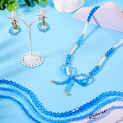 12 Strands 3 Styles Gradient Color Baking Paint Glass Bead Strands&nbsp;DGLA-TA0001-21A