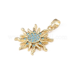 Brass & Rhinestone Pendants&nbsp;RB-CBA4B36-02G-02