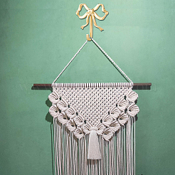 2 Sets 2 Styles Bowknot Brass Clothes Hanger&nbsp;FIND-CN0002-26