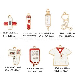 14Pcs 7 Styles Alloy Pendants&nbsp;ENAM-FP0003-06