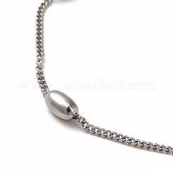 Non-Tarnish 304 Stainless Steel Curb Chain Necklaces&nbsp;NJEW-P275-01P