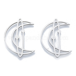 Non-Tarnish 201 Stainless Steel Filigree Joiners Links&nbsp;STAS-N090-LA960-1