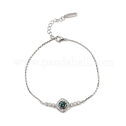 925 Sterling Silver Link Bracelets for Women&nbsp;BJEW-D346-01B-P