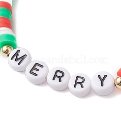 3Pcs 3 Styles Handmade Polymer Clay Beaded Stretch Bracelet Sets&nbsp;BJEW-JB10806