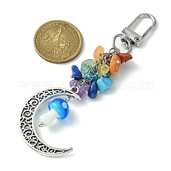 Moon Alloy Pendant Decoraiton&nbsp;HJEW-JM01393-05