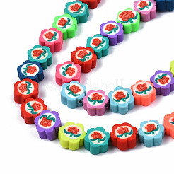 Handmade Polymer Clay Bead Strands&nbsp;CLAY-N008-063-B01