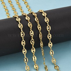 3.28 Feet Brass Coffee Bean Chains&nbsp;X-CHC-P0006-03G-NR