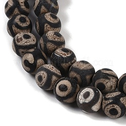 Tibetan Style dZi Beads&nbsp;G-K166-02-8mm-L3-01
