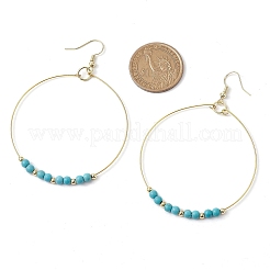 Synthetic Turquoise Dangle Earrings&nbsp;EJEW-JE05809