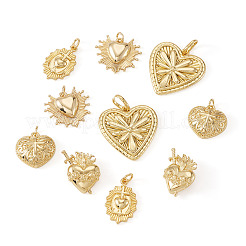 10Pcs 5 Styles Brass Pendants&nbsp;KK-TA0008-41