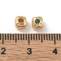 SHEGRACE Brass Cubic Zirconia Beads&nbsp;XGRQ4H529-682G-B
