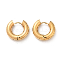 202 Stainless Steel Polishing Hoop Earrings&nbsp;EJEW-M106-02G-01