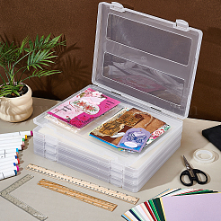A4 Rectangle Plastic File Storage Boxes&nbsp;CON-WH0110-73