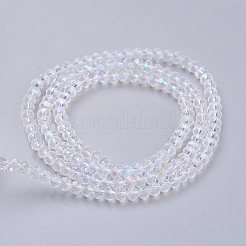 Electroplate Glass Bead Strands&nbsp;EGLA-J047-3x2mm-AB03